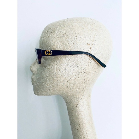 Gucci Tortoise Rectangular Frame Glasses - Picture 12 of 12